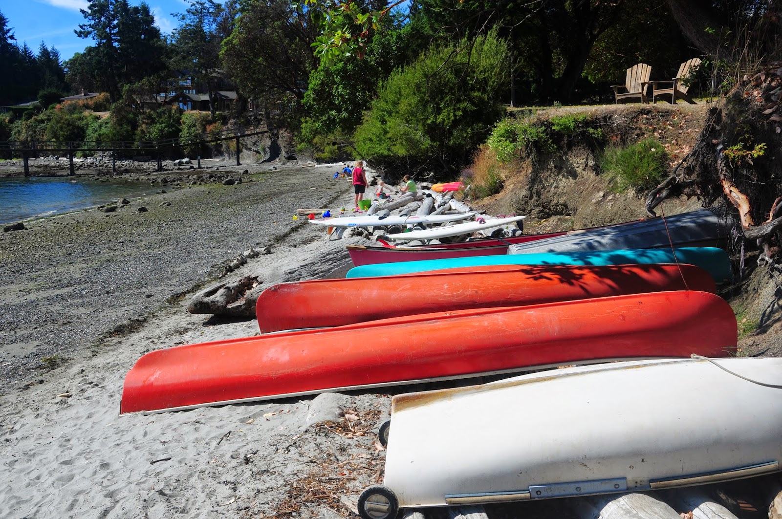 Shower Wisdom Hiking Campbell Point Trail, Mayne Island