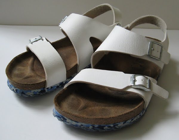 BIRKENSTOCK MILANO SANDALS WHITE SANDALS SIZE 39 8