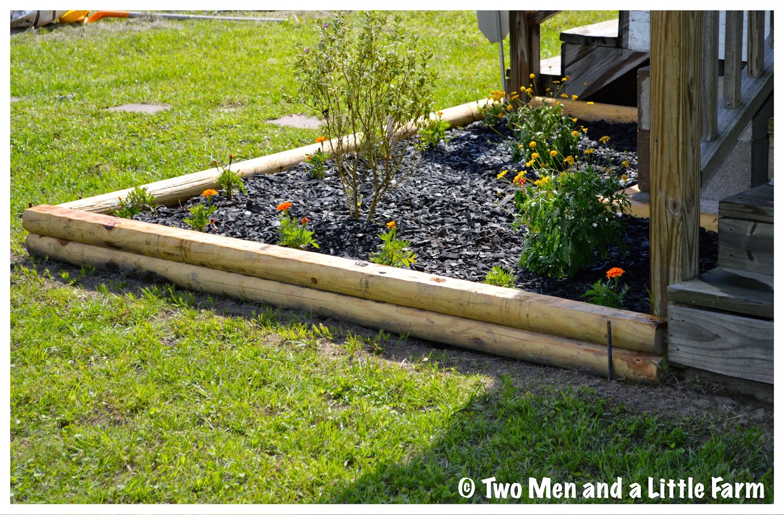 Two Men and a Little Farm CORNER BED LANDSCAPING