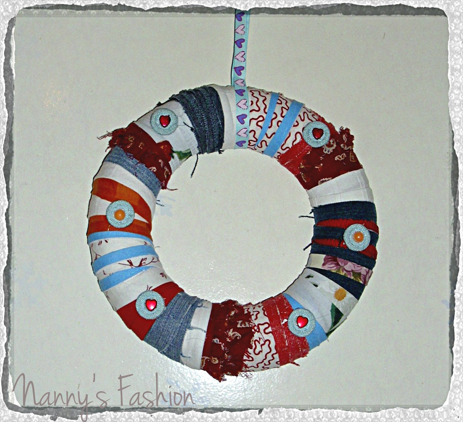 Türkranz aus Stoffresten