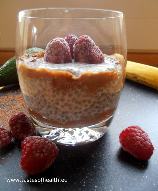 healthy breakfast, chocolate mousse, healthy chocolate mousse, avocado, chia, chia seeds, healthy, recipe, recipes, vegetarian, vegan