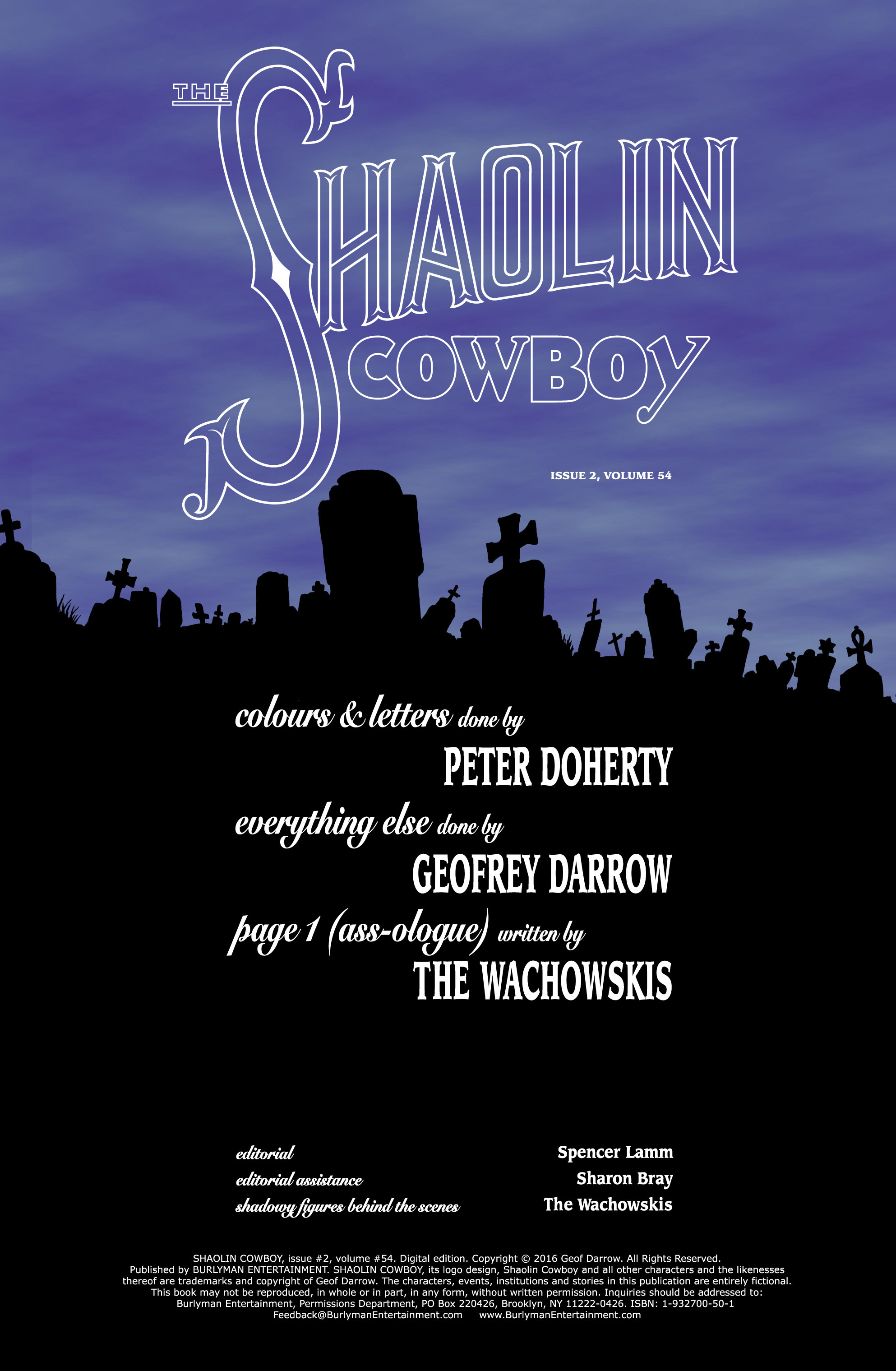 Read online Shaolin Cowboy comic -  Issue #2 - 2