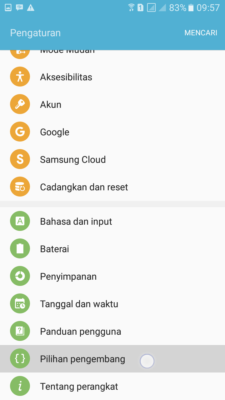 Cara Mengaktifkan USB debugging di samsung J5 Prime dan