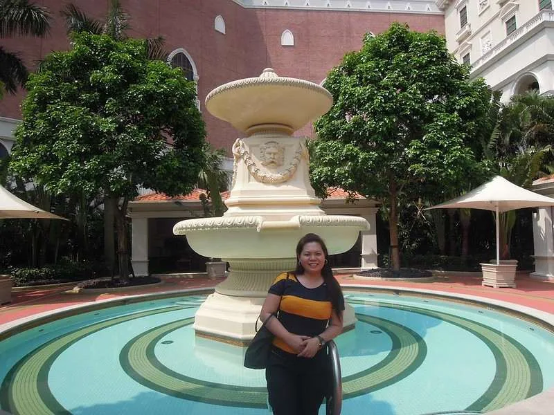 Fountain at The Venetian Macao Resort Hotel