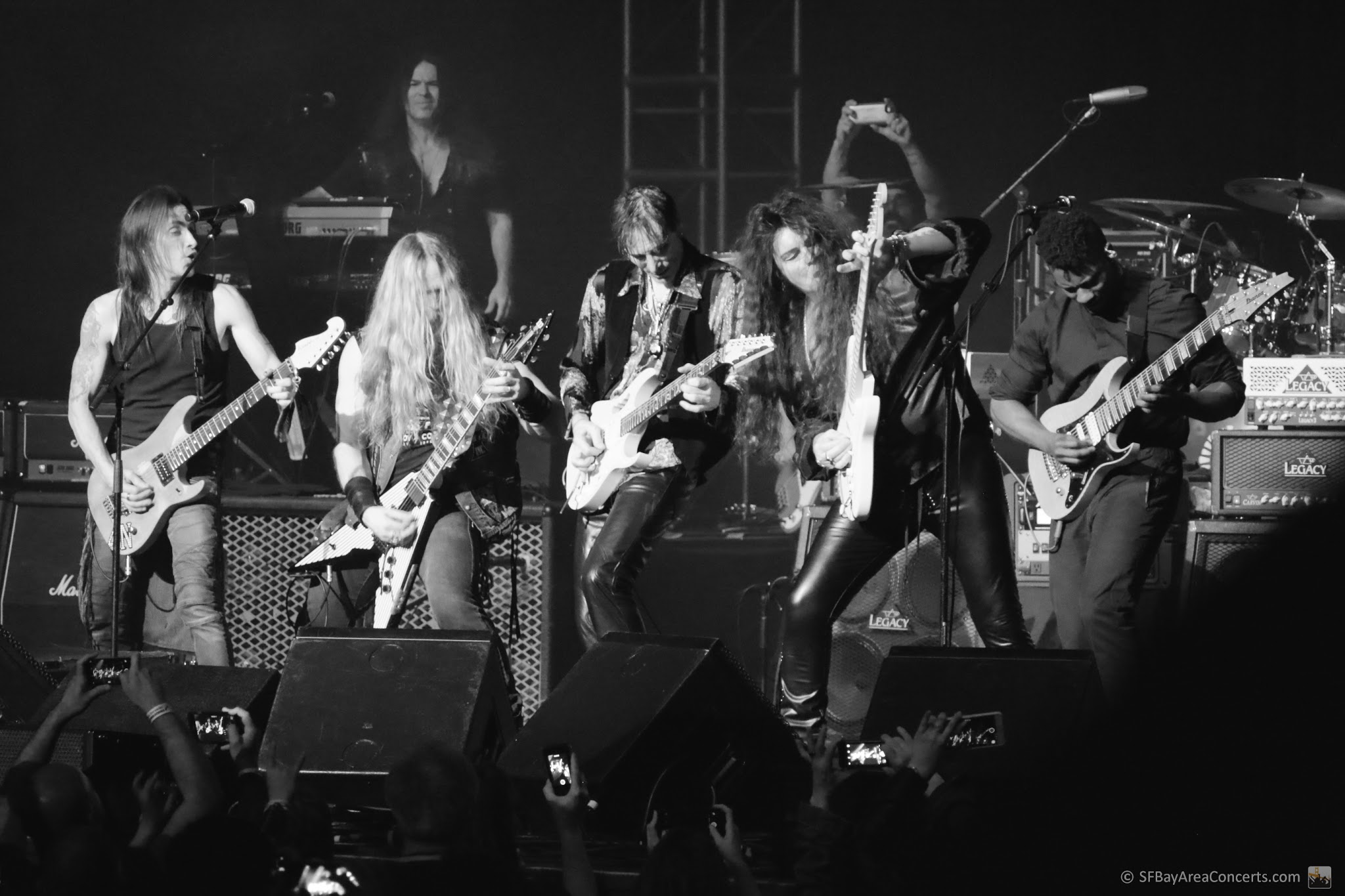 Nuno Bettencourt, Zakk Wylde, Steve Vai, Yngwie Malmsteen, Tosin Abasi (Photo: Kevin Keating)
