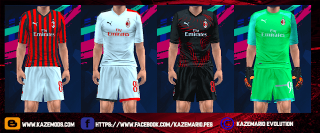  This kit can be used for Pro Evolution Soccer  AC Milan Leaked Kits 2019/20 For PES PSP (PPSSPP)