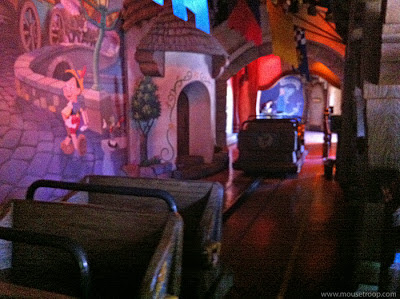 Pinocchio's Daring Journey dark ride Disneyland Fantasyland