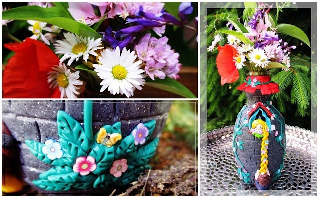 FIMO Rapunzel Vase Flynn Rider Tangled