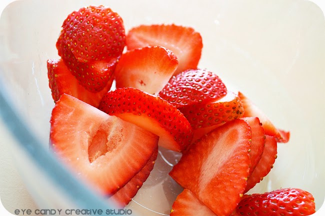strawberries, sliced berries, spring recipe, berry parfait