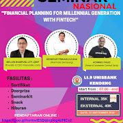 Seminar Nasional, Financial Planning for Millenial Generation with Fintech 2018