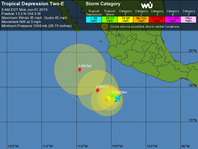 depresión tropical 