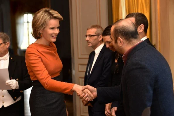 King Philippe and Queen Mathilde of Belgium participated in a meeting on social integration, prevention of radicalization and the follow up radicalized youths at the Royal Palace