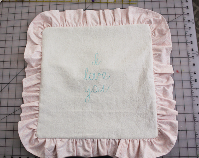 DIY Ruffle Throw Pillow Naturally Creative Mama