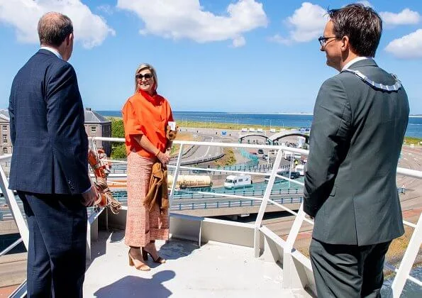 Queen Maxima wore Natan jacket and Natan wide-leg trousers