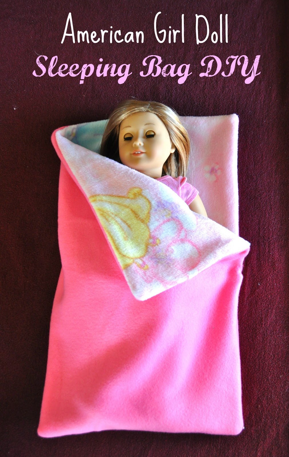 diy barbie sleeping bag