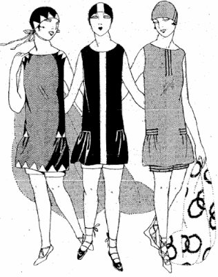  The Vintage Pattern Files: Free 1920's Sewing Pattern - Swimming Costume / Costume de Bain