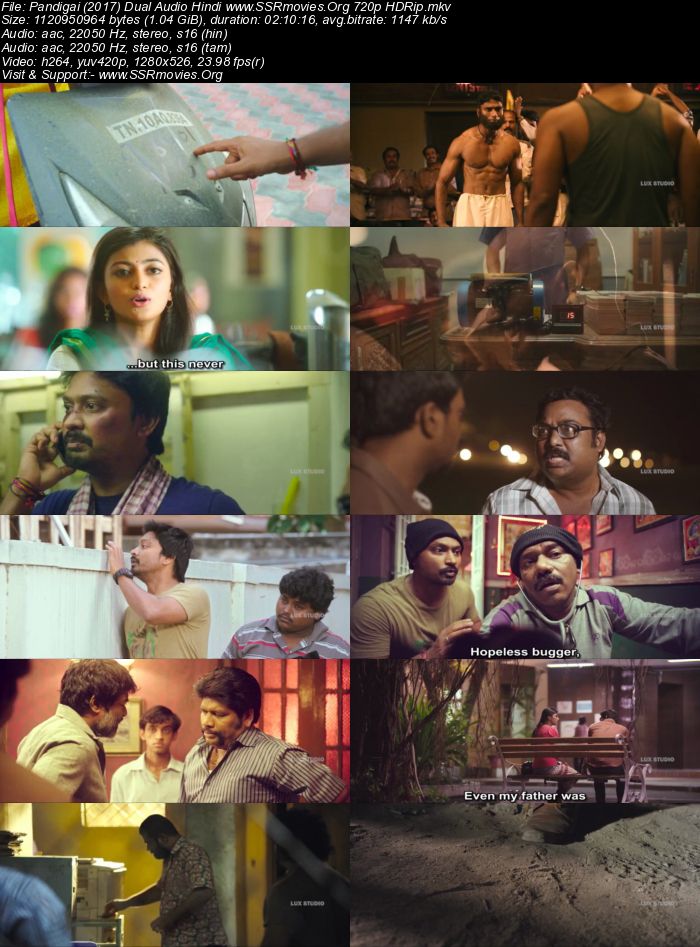 Pandigai (2017) Dual Audio Hindi 720p HDRip