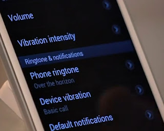 Change ringtone of Samsung Galaxy S3 step 4: Select Phone Ringtone Option