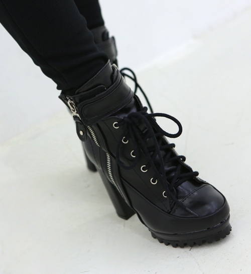 platform combat shoes