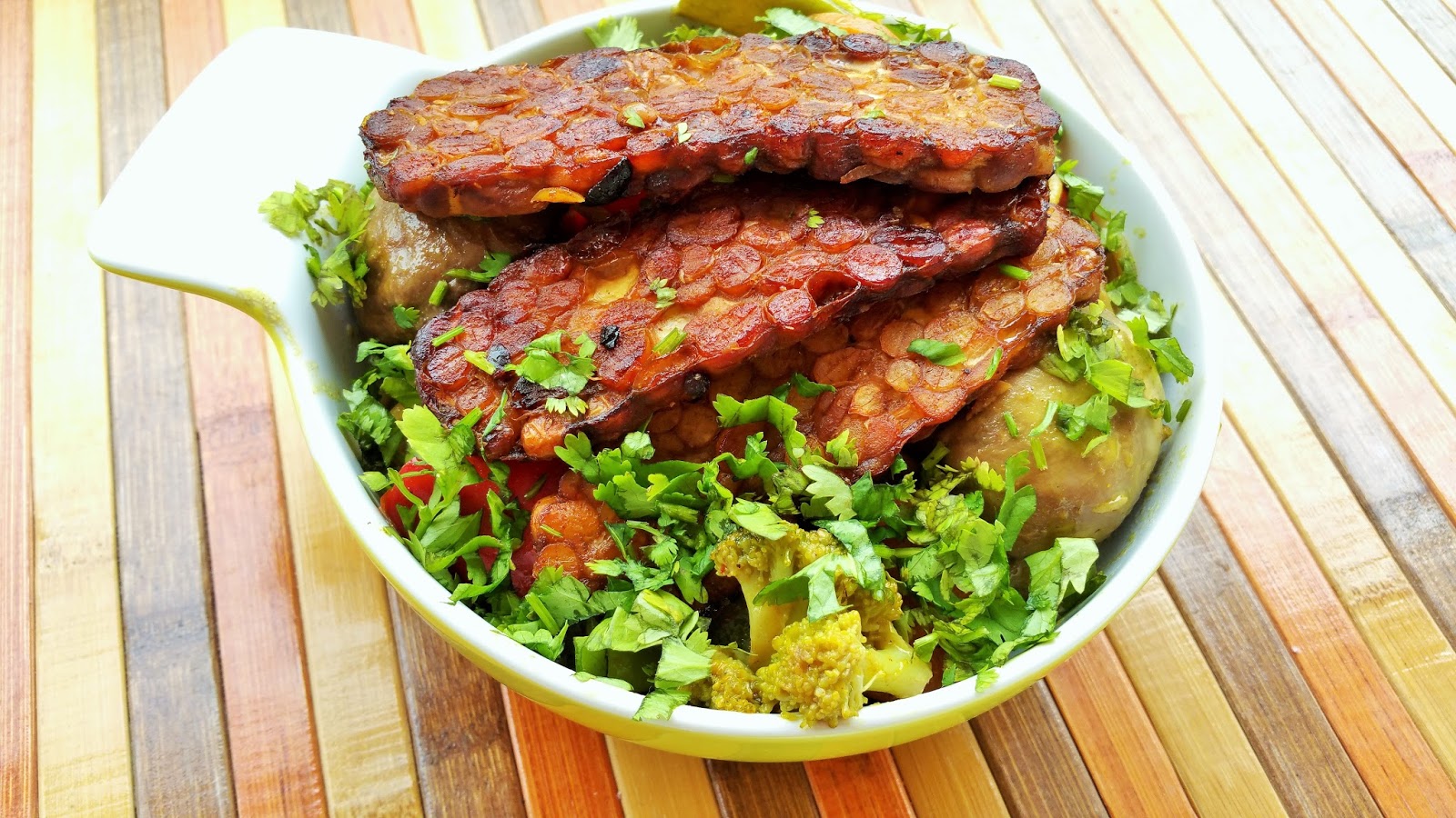 Vegspiration Blog de inspiración vegana Bacon vegano de tempeh con