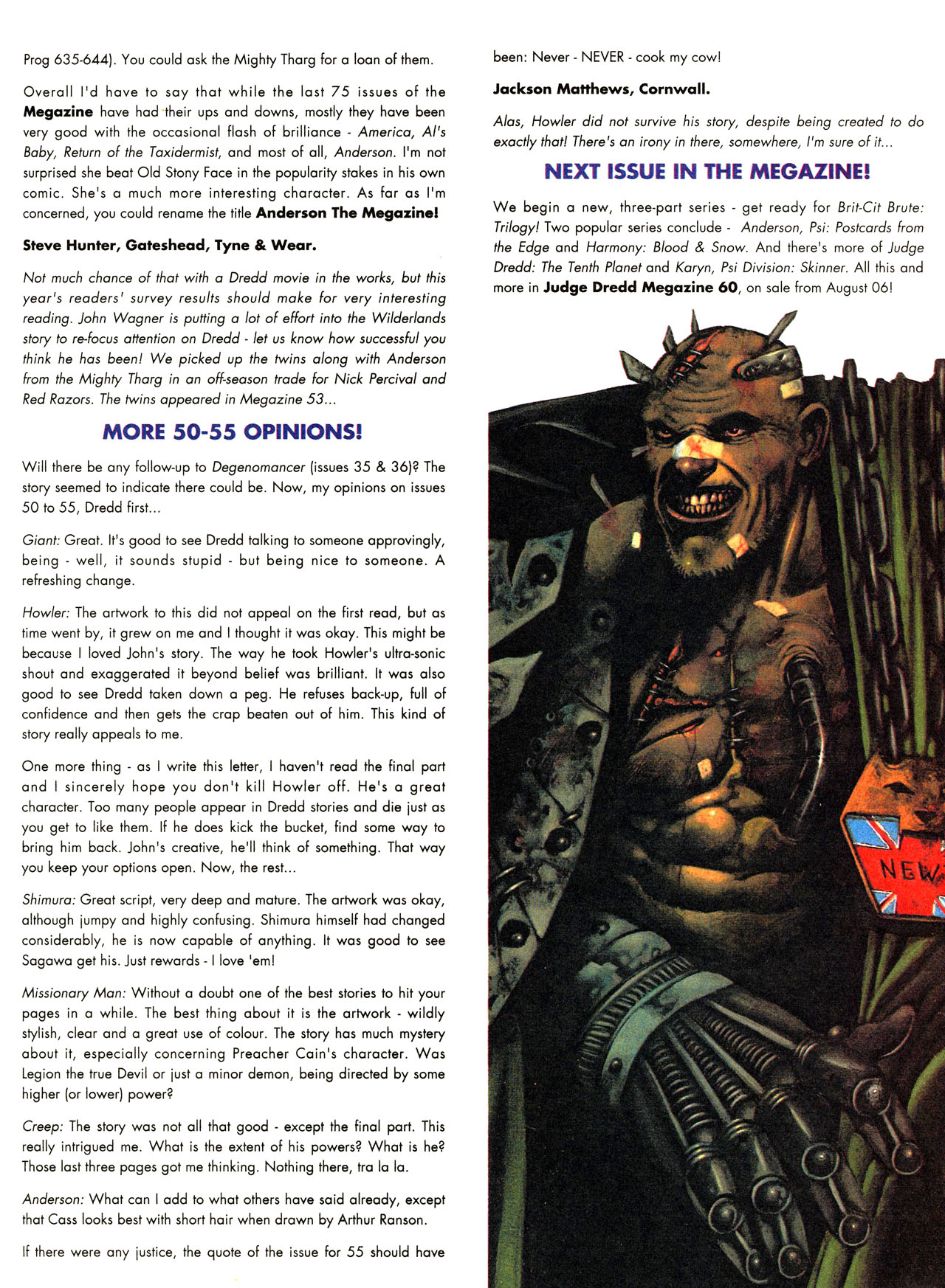 Read online Judge Dredd: The Megazine (vol. 2) comic -  Issue #59 - 41