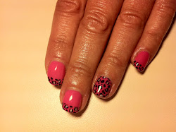 shellac cnd leopard nail tips polish pink brush pop much