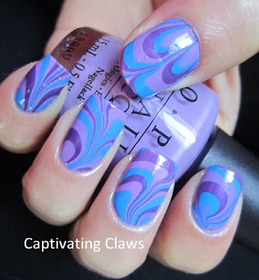 Captivating Claws: Weekly Water Marble 5/3/12