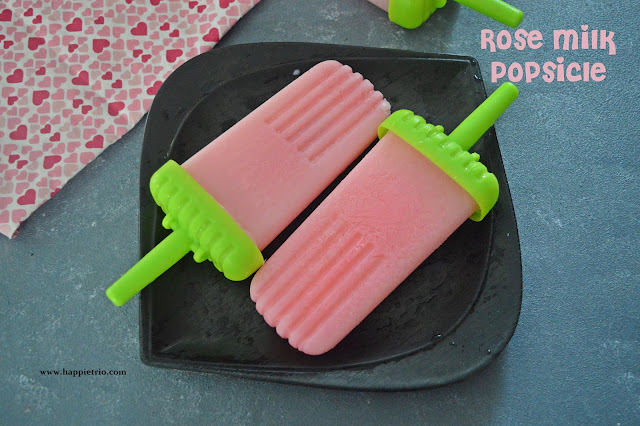 Rose Milk Popsicles - Summer Special