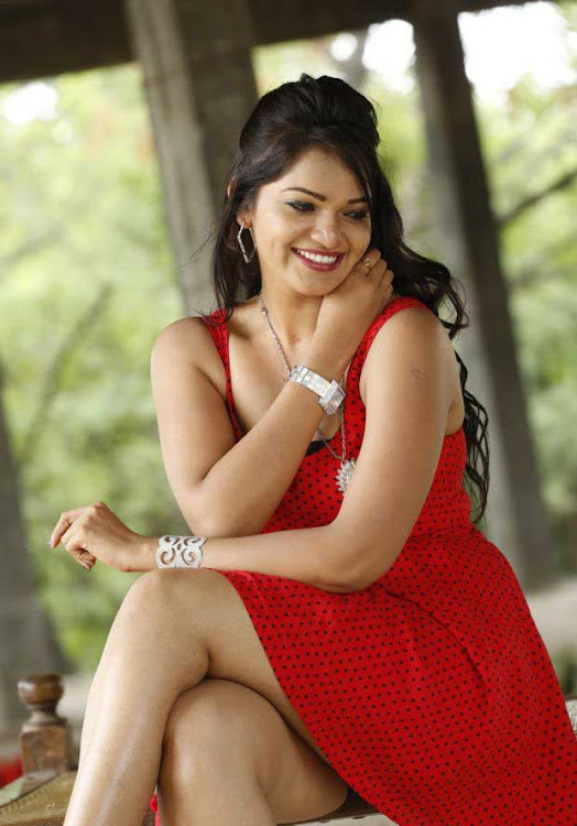 Ashwini Telugu Movie Actress in Red Sizzling Photoshoot
