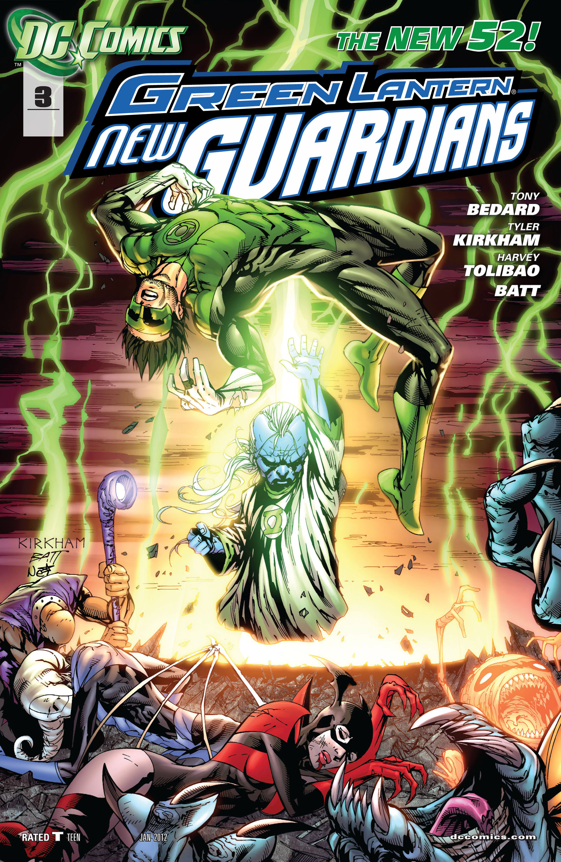 Read online Green Lantern: New Guardians comic -  Issue #3 - 1