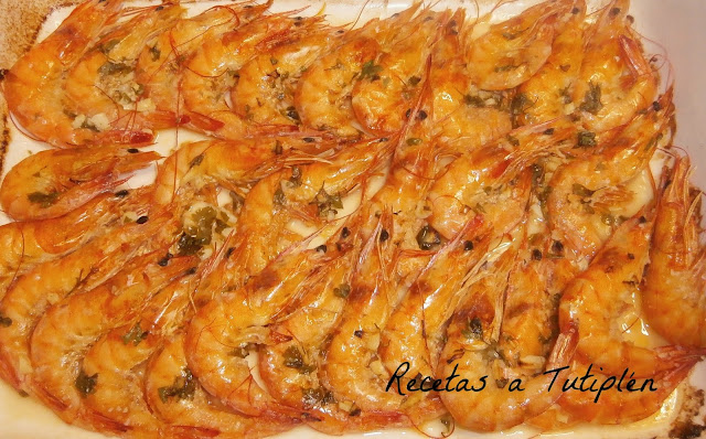 Langostinos Al Horno
