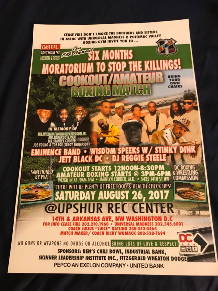 Boxing Along The Beltway August 2017