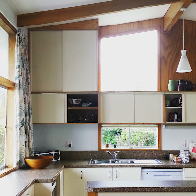 Mid-century modern kitchen.