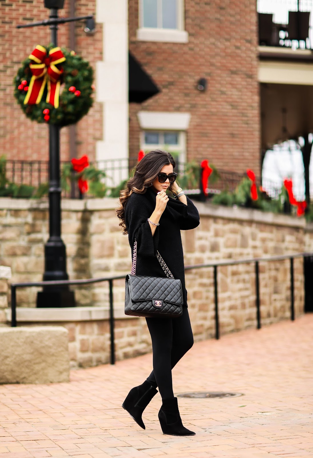 Chic All Black For Christmas Time