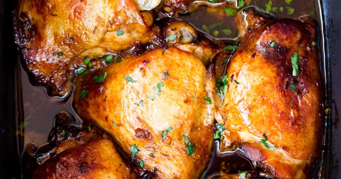 Slow Cooker Honey Garlic Chicken #Recipe