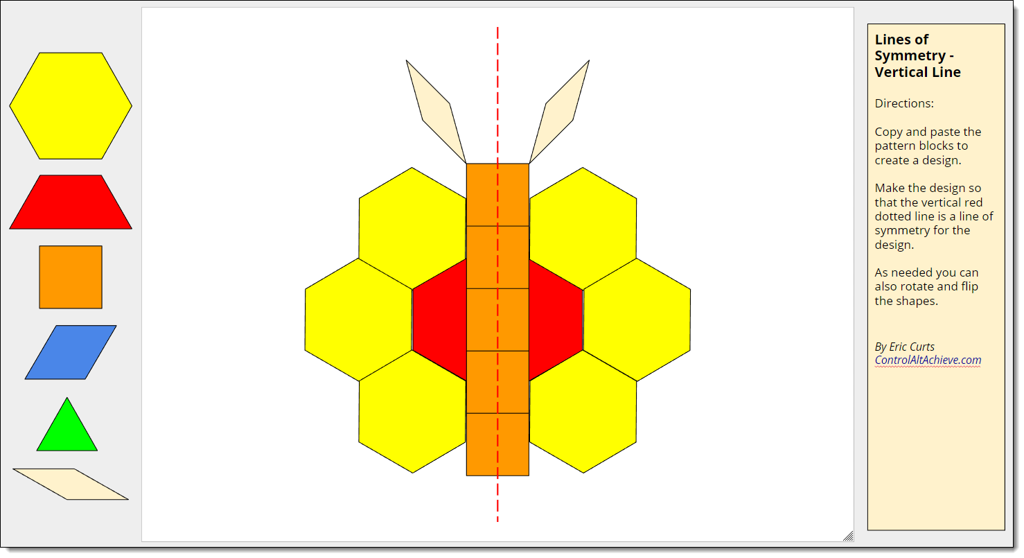 Control Alt Achieve: Pattern Block Templates and Activities with Regarding Blank Pattern Block Templates