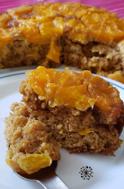 Gâteau renversé à l'orange;Gâteau renversé à l'orange