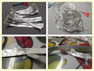 Estrela Cadente com material reciclado