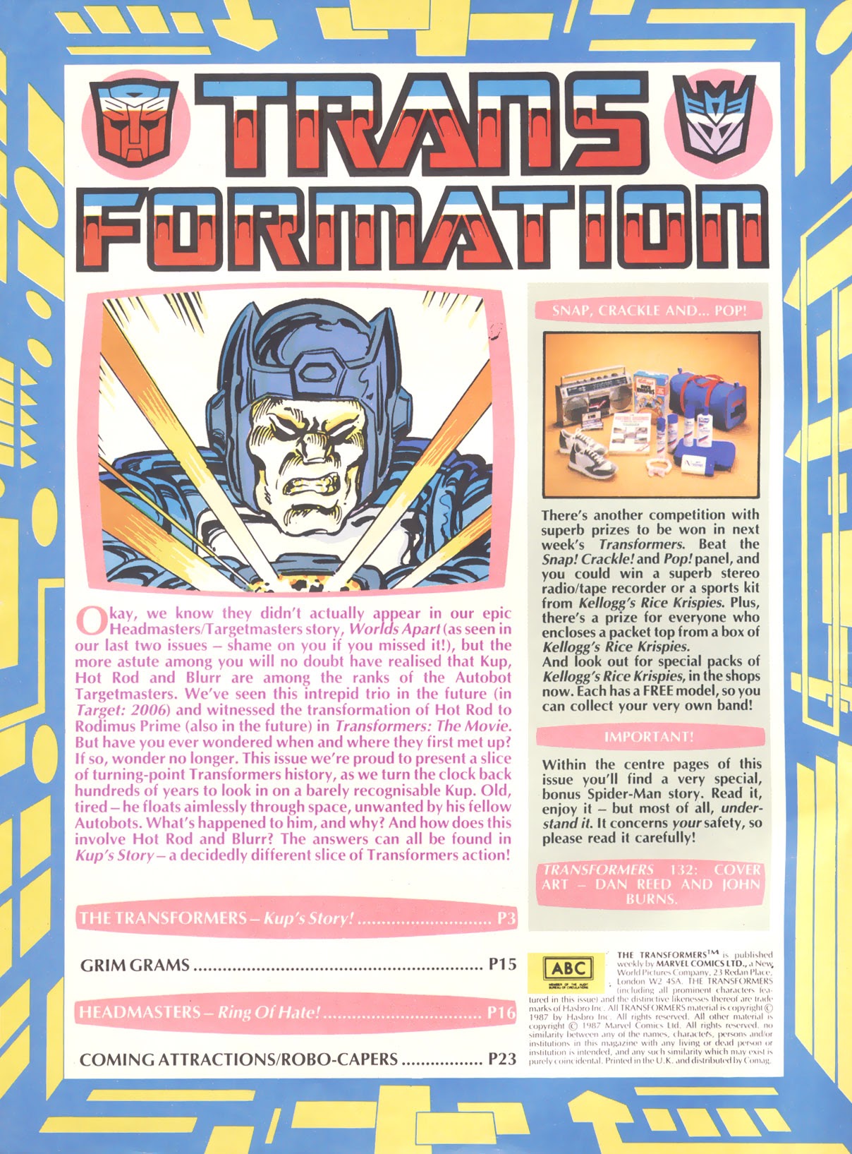 Read online The Transformers (UK) comic -  Issue #132 - 2