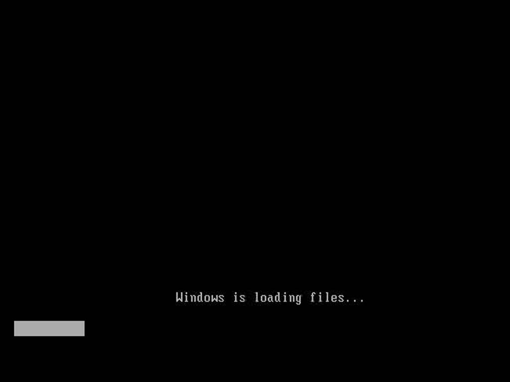Loading com file. Windows is loading files.