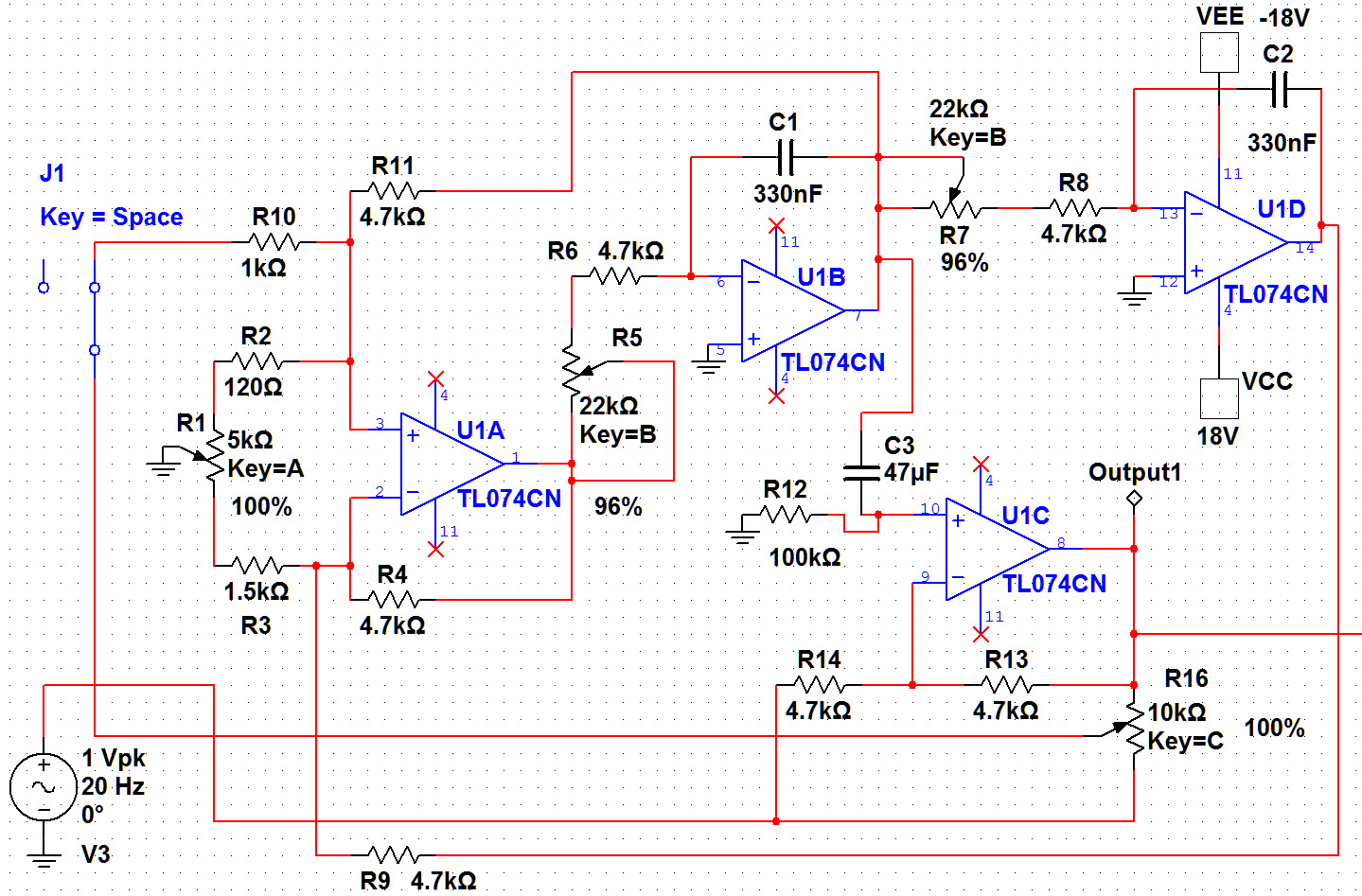 Parametric Eq Schematic