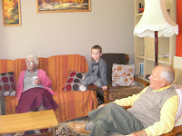 meeting grandparents in the lounge