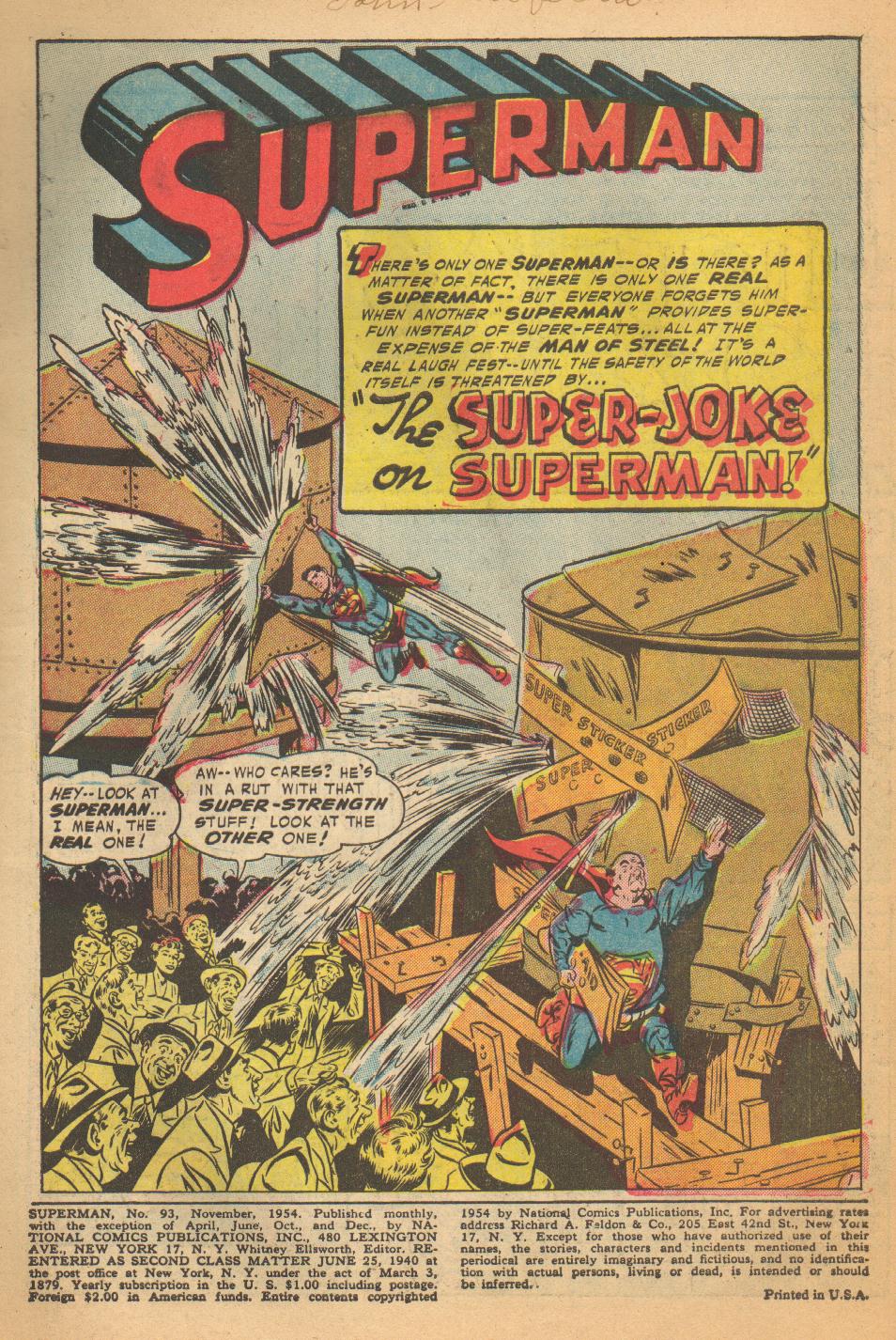 Read online Superman (1939) comic -  Issue #93 - 3