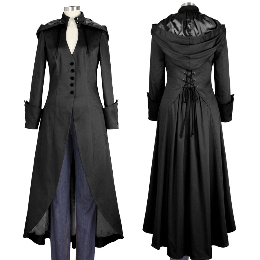 BlueBerry Hill Fashions: New Arrivals | Gothic Hooded Coats in Black ...