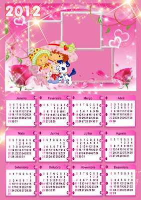 Desenho Moranguinho on Calendario 2012 Com Moldura   Moranguinho Templates E Temas