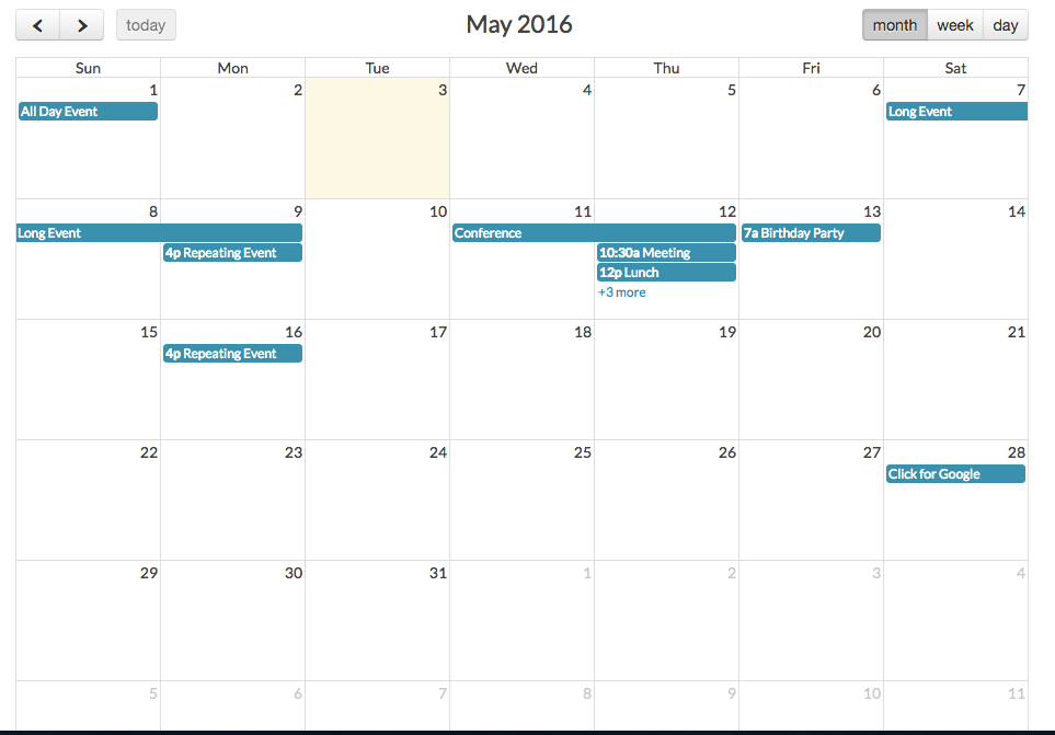 Java Example Jquery Full Calendar Implemented In Zk