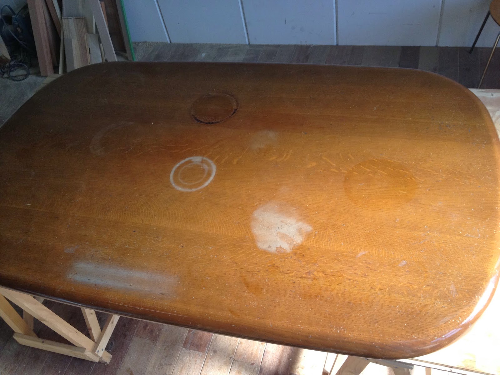 無垢材と一枚板にこだわった家具工房 神戸cachito furniture blog お修理：テーブル天板の磨き直し