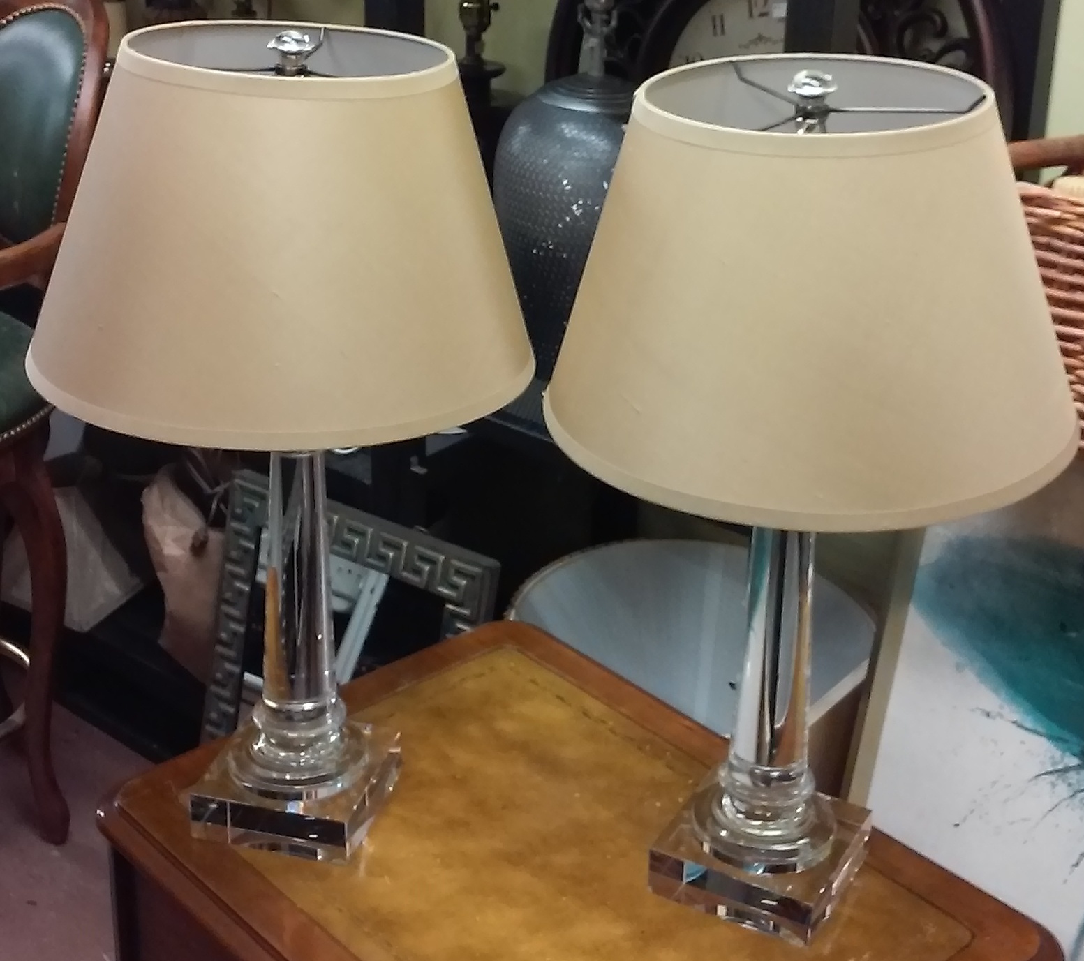 UHURU FURNITURE & COLLECTIBLES SOLD Restoration Hardware Glass Table