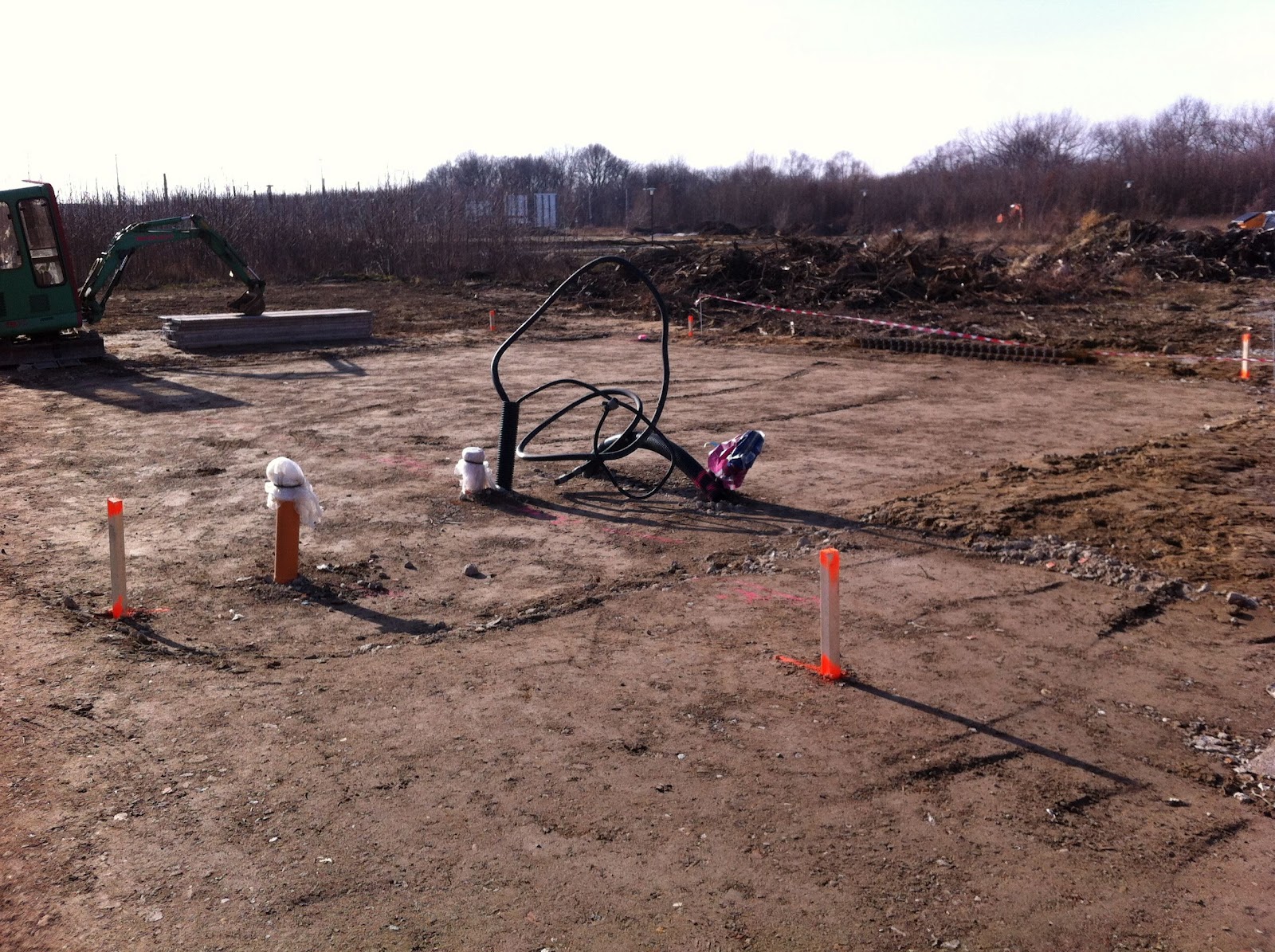 Unser Kern-Haus Bautagebuch: Feinabsteckung erledigt