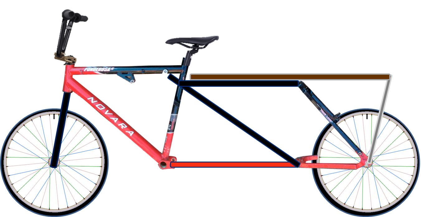 Mesquite Hugger NoWeld, DIY Longtail Cargo Bike Frames